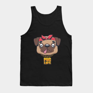 Pug Life pun design Tank Top